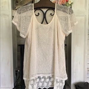 NWT Indigo Soul Short Sleeve Top